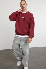 Trendyol Claret Red Polar Fleece/Warm Sweatshirt