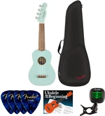 Fender Venice Soprano Ukulele WN SET Daphne Blue Ukulele soprano