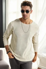 60226 Dewberry Knitwear Menswear Sweater-BEIGE