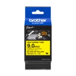 Brother HSe-621E Pro Tape, 9 mm x 1.5. m, čierna tlač / žltý podklad , originálna páska