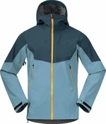 Bergans Senja Hybrid Softshell Jacket Smoke Blue/Orion Blue/Light Golden Yellow XL Lyžařská bunda