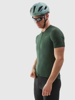 Pánské rozepínací cyklistické tričko - zelené
