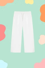 Trendyol White Girl White Cotton Denim Pants Jeans