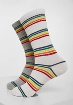 Rainbow Stripes 2-Pack Socks Grey/White