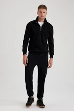 DEFACTO Regular Fit Pique Sweatpants with Zipper Pocket