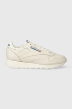 Kožené sneakers boty Reebok Classic CLASSIC LEATHER béžová barva