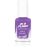 Barry M IN A FLASH rychleschnoucí lak na nehty odstín Patient Purple 10 ml