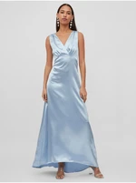 Light blue women's satin maxi dress VILA Sittas - Women's