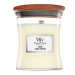 Woodwick Linen vonná svíčka 85 g