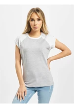 DEF T-shirt Niko light grey/white