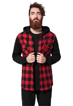 Plaid Shirt Flanell Sweat Sweat Sleeve Blk/Red/bl