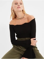 Women's Black Off-the-Shoulder Sweater Trendyol - Women's