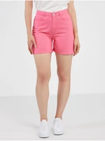 Dark pink womens denim shorts ONLY Vega - Women