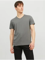 Šedé pánske basic tričko Jack & Jones Organic