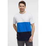 Men's white and blue T-shirt SAM 73 Norman