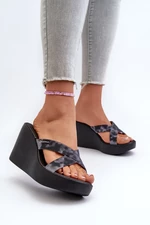 Women's wedge slippers Ipanema High Fashion Slide Fem Black