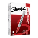 Sharpie S0810940, popisovač Fine, červený, 12ks, 0.9mm, permanentný