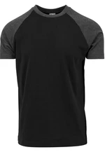 Raglan contrasting t-shirt blk/cha