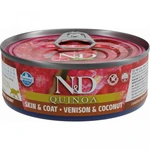 Konzerva N&D Cat Quinoa Skin&Coat Venison 80g