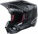 Alpinestars S-M5 Solar Flare Helmet Black/Gray/Gold Glossy XL Kask