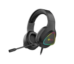 Herní sluchátka C-TECH GHS-17BK Midas (GHS-17), casual gaming, RGB podsvícení, černá