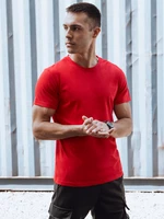 Men's Solid Color T-Shirt Red Dstreet