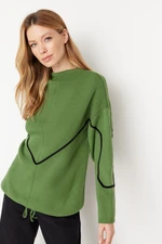 Trendyol Green Line Sweter z dzianiny ze szczegółowymi detalami