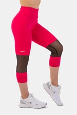 Dámské legíny Nebbia  High-Waist ¾ Length Sporty Leggings 406 pink S