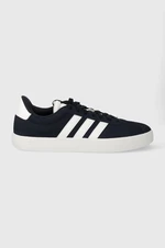 Semišové sneakers boty adidas COURT tmavomodrá barva, ID6275