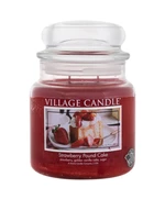 Village Candle Vonná sviečka v skle Strawberry Pound Cake 389 g