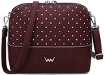 Vuch Dámska crossbody kabelka Cara Dotty Wine