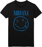 Nirvana T-Shirt Blue Smiley Black L