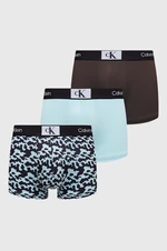 Boxerky Calvin Klein Underwear 3-pack pánské, zelená barva, 000NB3532E