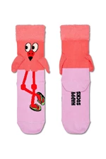 Dětské ponožky Happy Socks Kids Flamingo Sock růžová barva