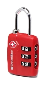 Travel Blue TSA Lock Red