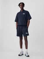 Navy blue men's shorts with GAP logo