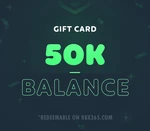 RBX365 50,000 Balance Gift Card