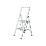 Biała drabina składana Wenko Ladder Alu, wys. 101 cm