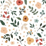 Tapeta dziecięca 10 m x 50 cm Floral Silhouettes – Lilipinso