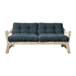 Sofa rozkładana z niebieskozielonym pokryciem Karup Design Step Natural/Petrol Blue