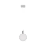 Lampa wisząca w kolorze srebra ze szklanym kloszem ø 12 cm Oden – Candellux Lighting