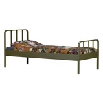 Zielone metalowe łóżko WOOOD Mees