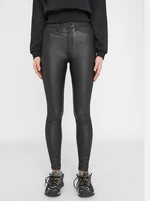 Black leatherette skinny fit pants Noisy May Callie