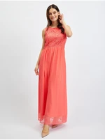 Pink women's lace maxi dress ORSAY