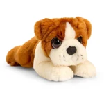 KEEL SD2631 Plyšové štěńátko bulldog 25 cm ležící