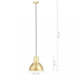 Závesná lampa mosadz Dekorhome 28,5 cm