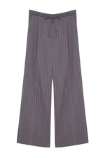 Trendyol Grey Boxer Detail Wide Leg/Wide Leg Woven Trousers