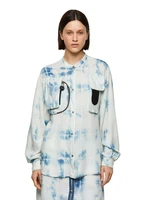 Diesel Blouse - COVER SHIRT white-blue