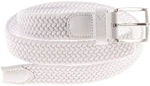 Alberto Basic Braided Mens White 90 cm Szalag