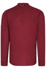 G783 DEWBERRY JUDGE COLLAR MEN'S SHIRT-BURGUNDY